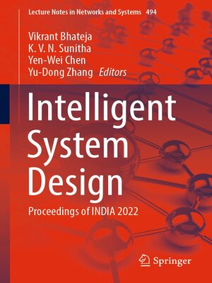 cover image of Intelligent System Design